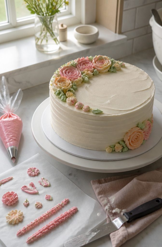 10 Cake Decorating Pictures and Ideas for Every Skill Level 9 A cake with a personalized message written in icing on top.