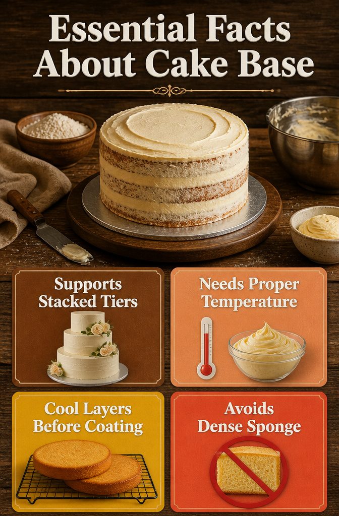 10 Cake Decorating Pictures and Ideas for Every Skill Level 12 An informational image highlighting key facts about cake bases.