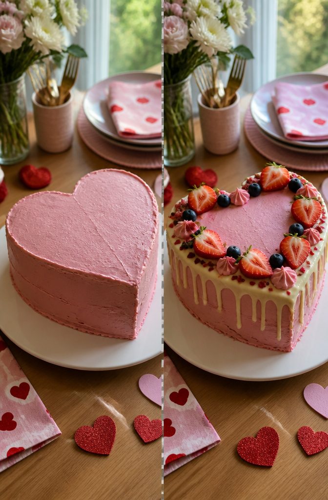 Heart Shaped Birthday Cake Recipe & Decoration Guide 6 Heart-shaped cake decorated for various celebrations.