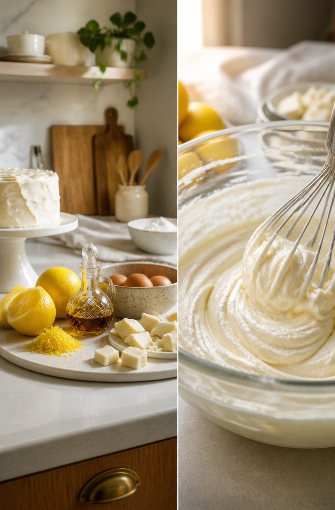 White Cake and Frosting Recipe 14 Ingredients for flavor variations of white cake, including almond extract.